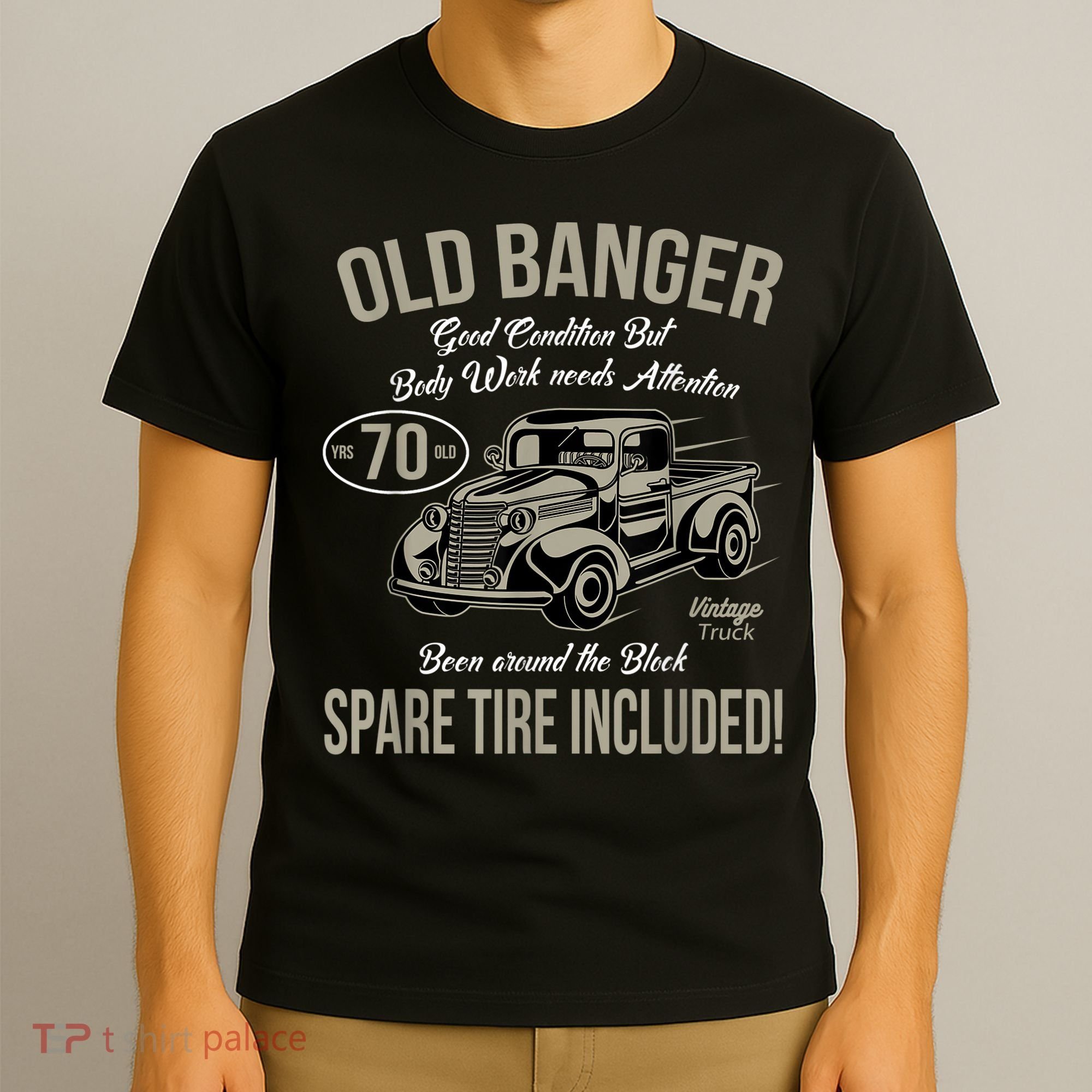 70th Birthday Vintage Old Banger 70 Years Old M.e.n Gift Retro T-Shirt