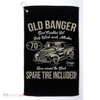 70th Birthday Vintage Old Banger 70 Years Old M.e.n Gift Retro Golf Towel