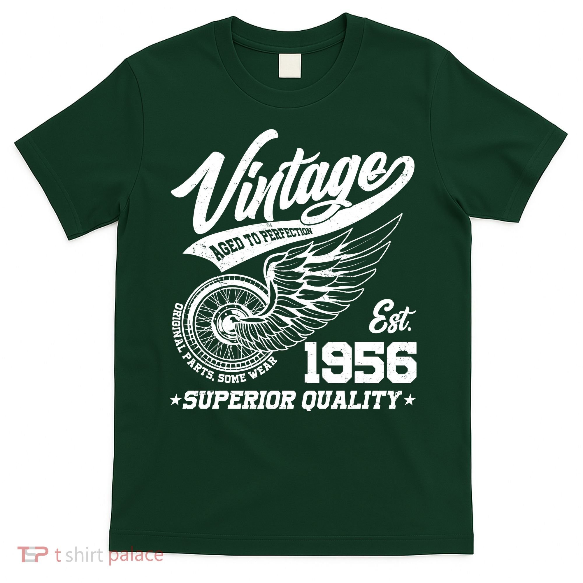 70th Birthday Vintage Age To Perfection EST 1956 Superior Quality T-Shirt