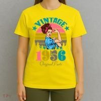 70th Birthday Vintage Rosie The Riveter 1956 Original Part  T-Shirt thumb 4