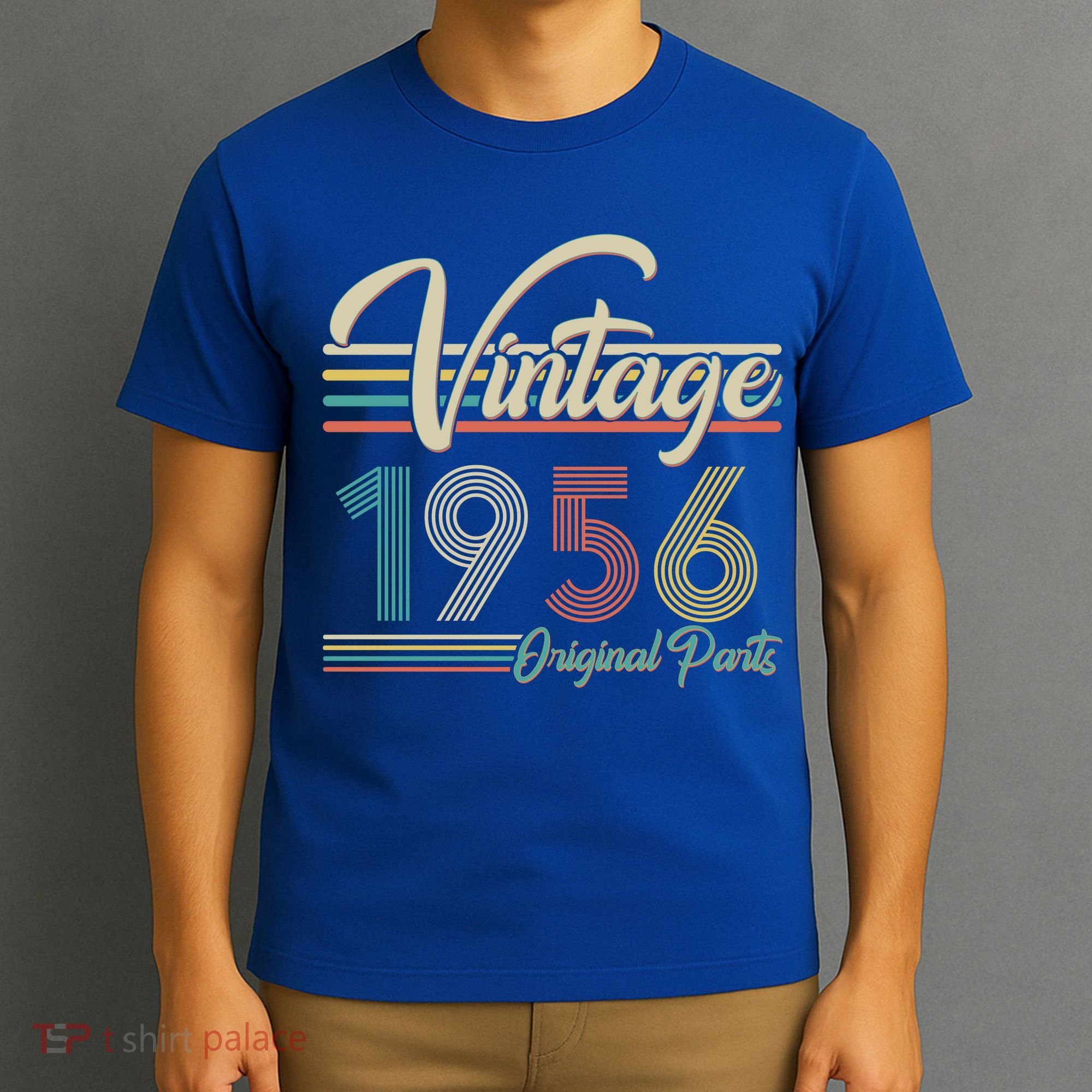 70th Birthday Vintage 1956 Original Parts Birthday T-Shirt