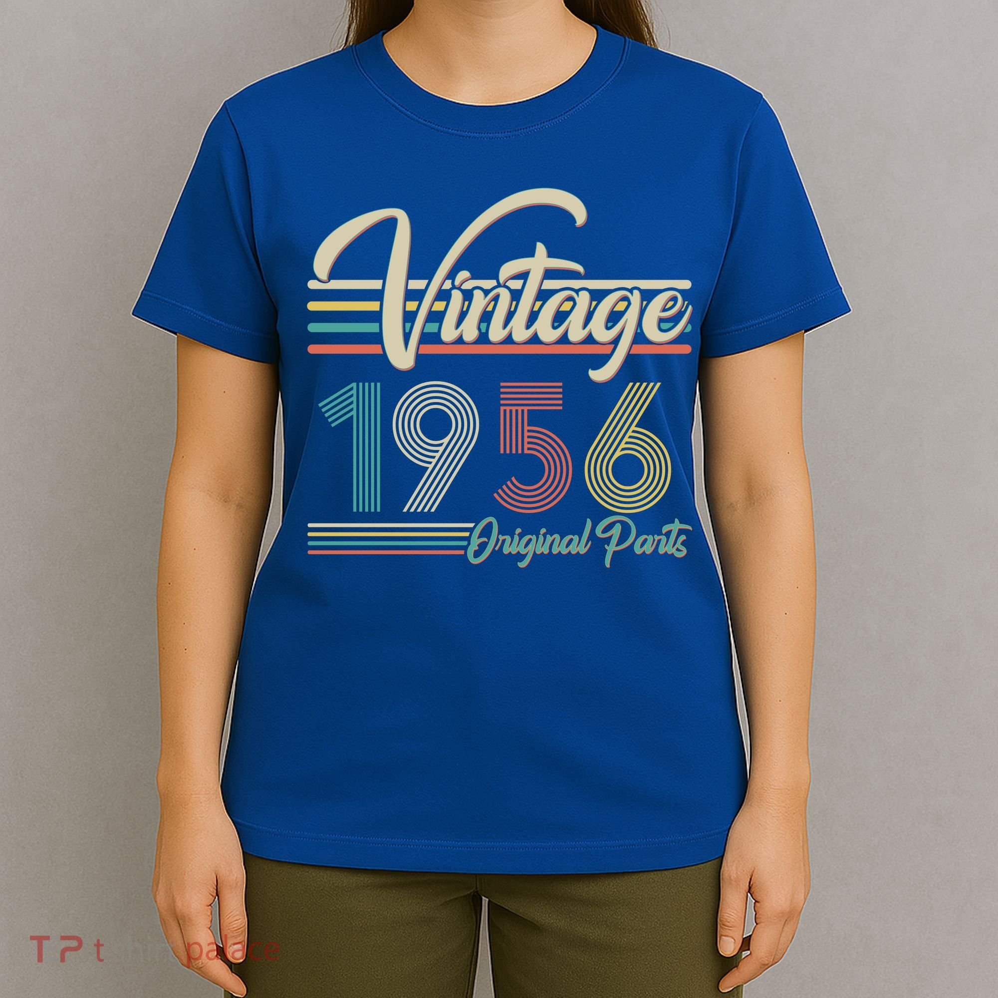 70th Birthday Vintage 1956 Original Parts Birthday T-Shirt