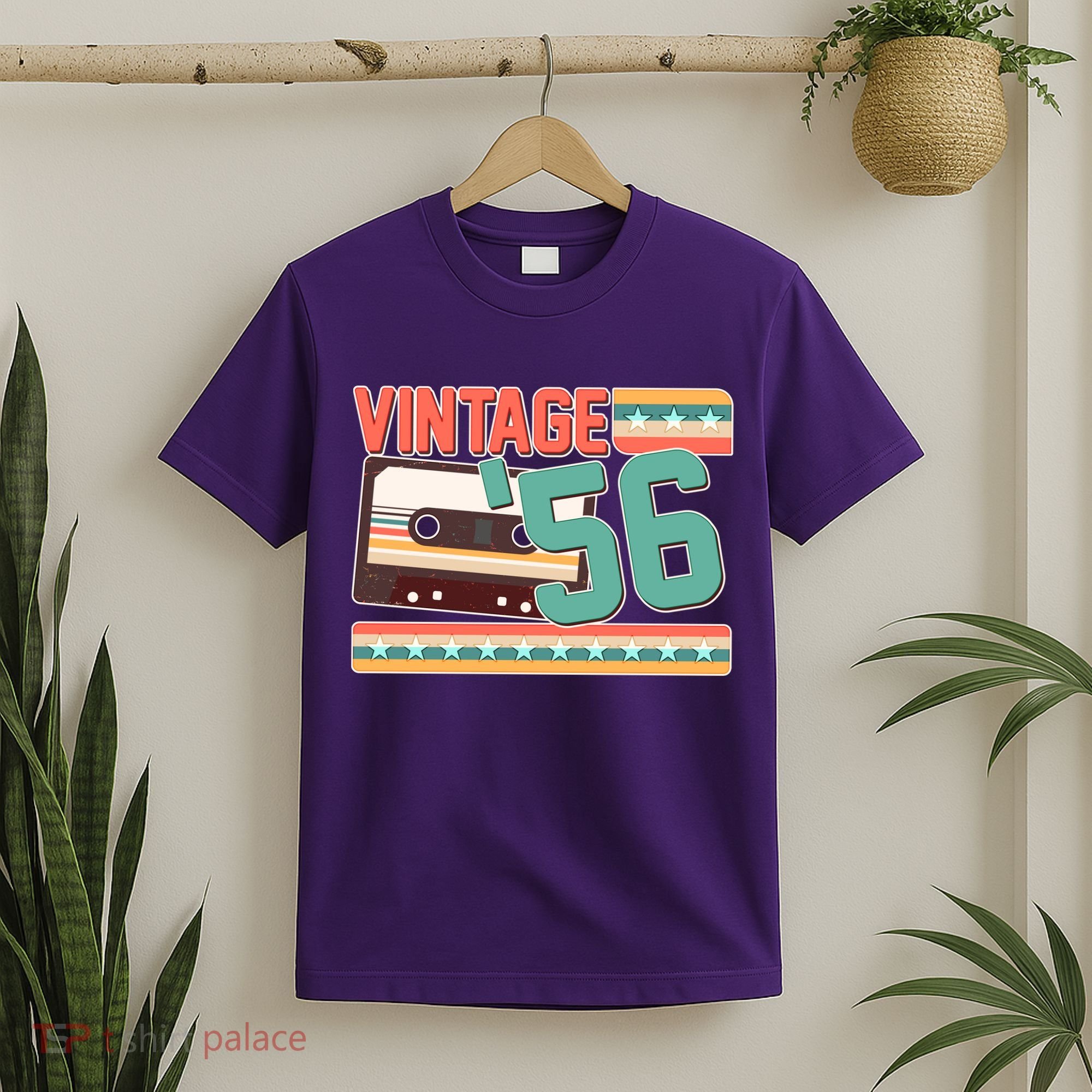 70th Birthday Vintage 1956 Cassette Tape  T-Shirt