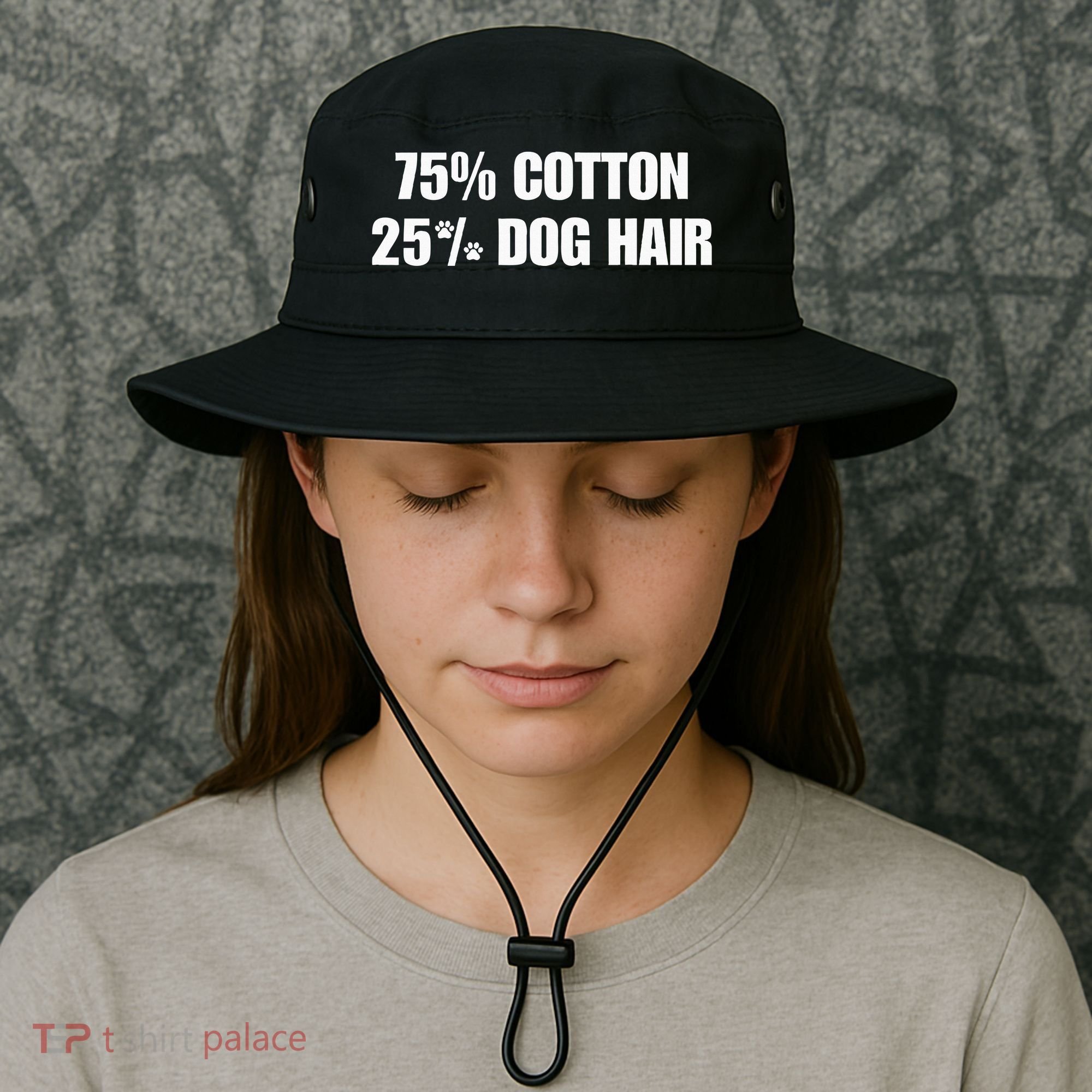 75 Cotton 25 Percent Dog Hair Bucket Hat