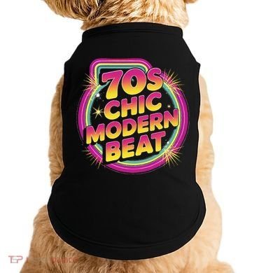 70s Chic Modern Beat Retro Groovy Funky Disco Doggie Tank