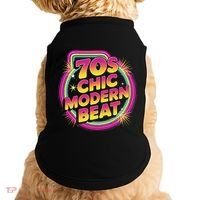 70s Chic Modern Beat Retro Groovy Funky Disco Doggie Tank thumb 0