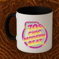 70s Chic Modern Beat Retro Groovy Funky Disco Coffee Mug thumb 2