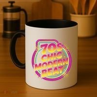 70s Chic Modern Beat Retro Groovy Funky Disco Coffee Mug thumb 4