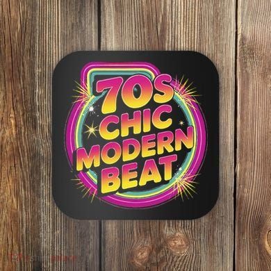 70s Chic Modern Beat Retro Groovy Funky Disco Coaster