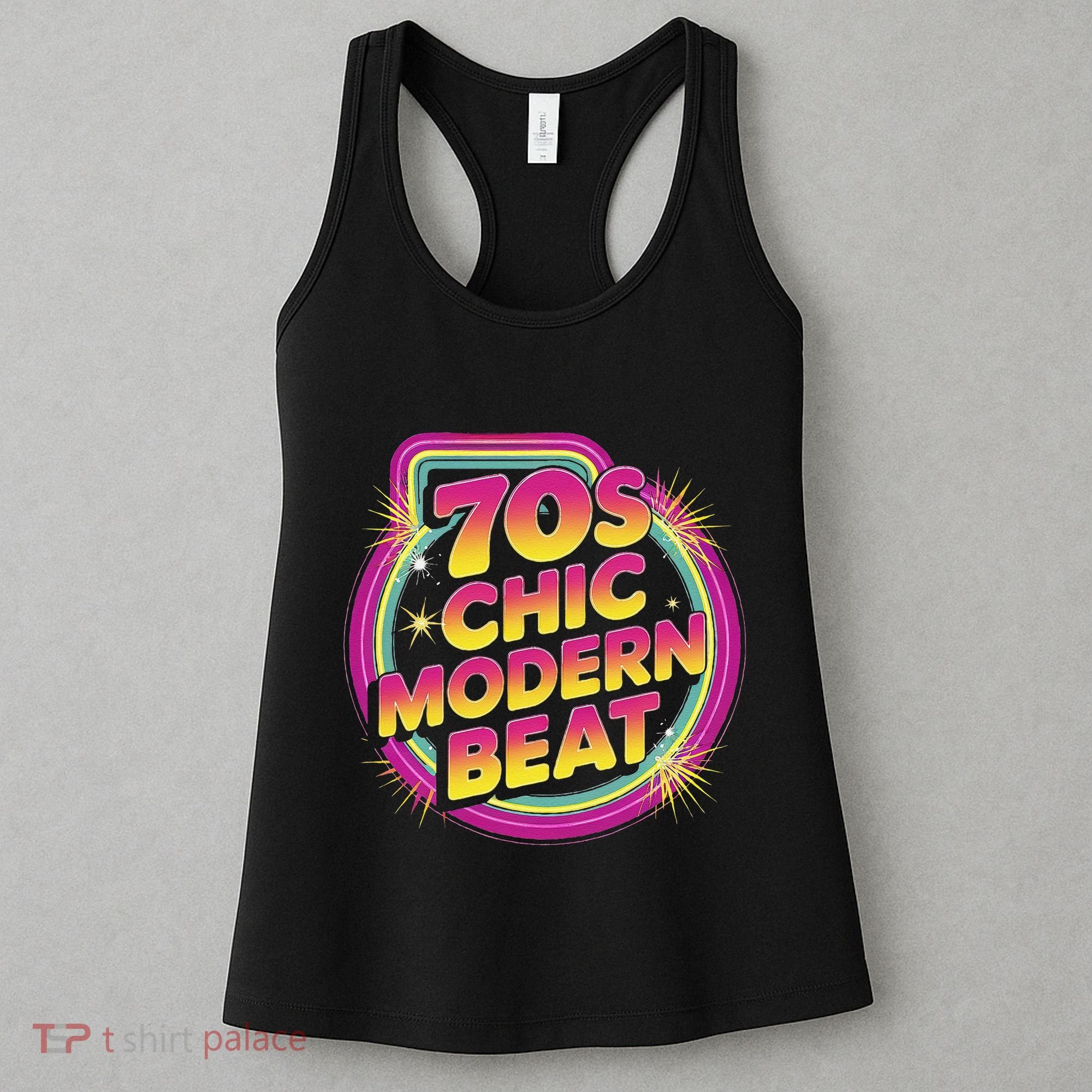 70s Chic Modern Beat Retro Groovy Funky Disco Women's Tank Top