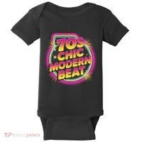 70s Chic Modern Beat Retro Groovy Funky Disco Baby Bodysuit thumb 0