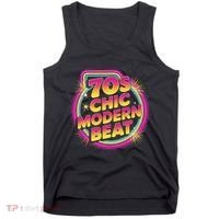 70s Chic Modern Beat Retro Groovy Funky Disco Tank Top thumb 0