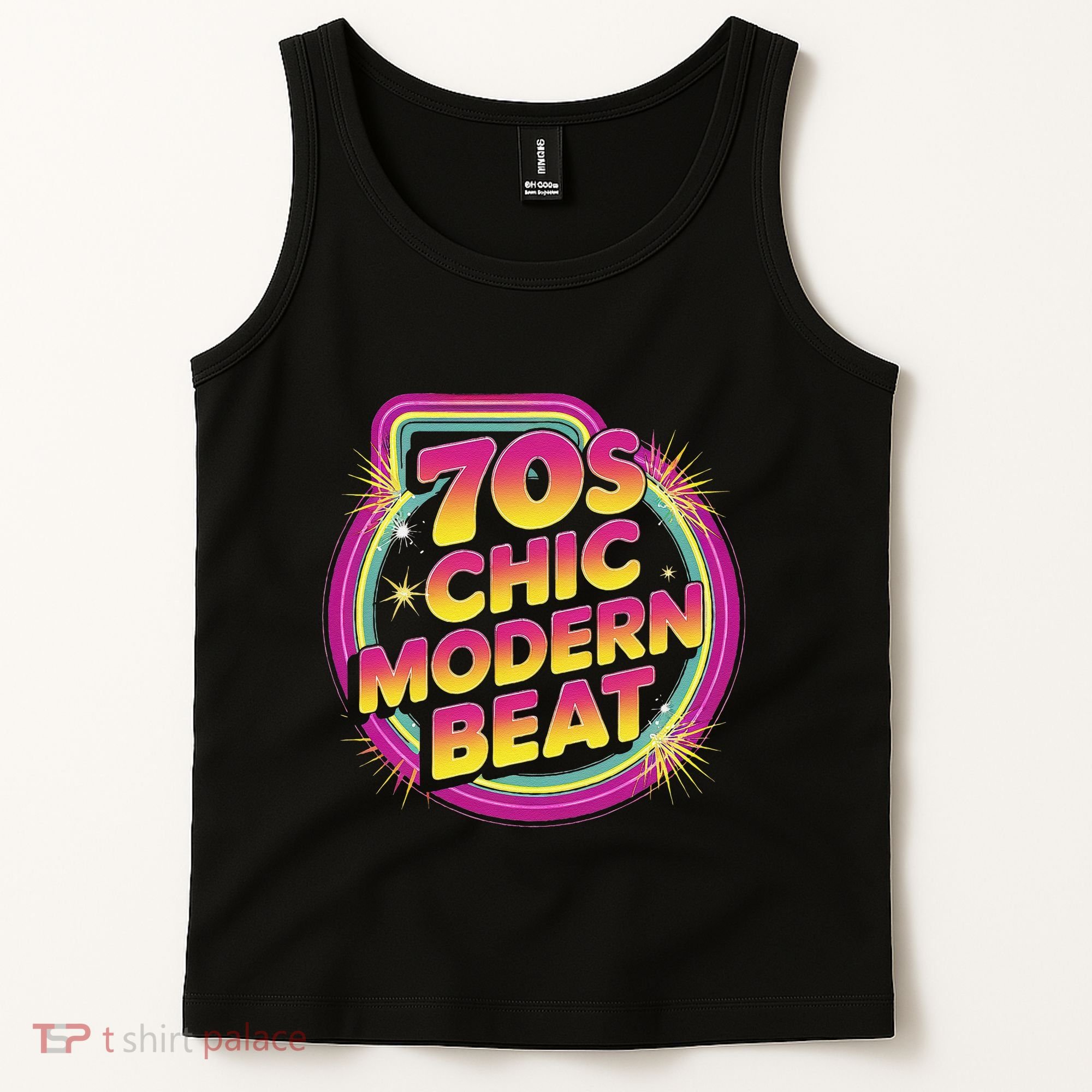 70s Chic Modern Beat Retro Groovy Funky Disco Tank Top
