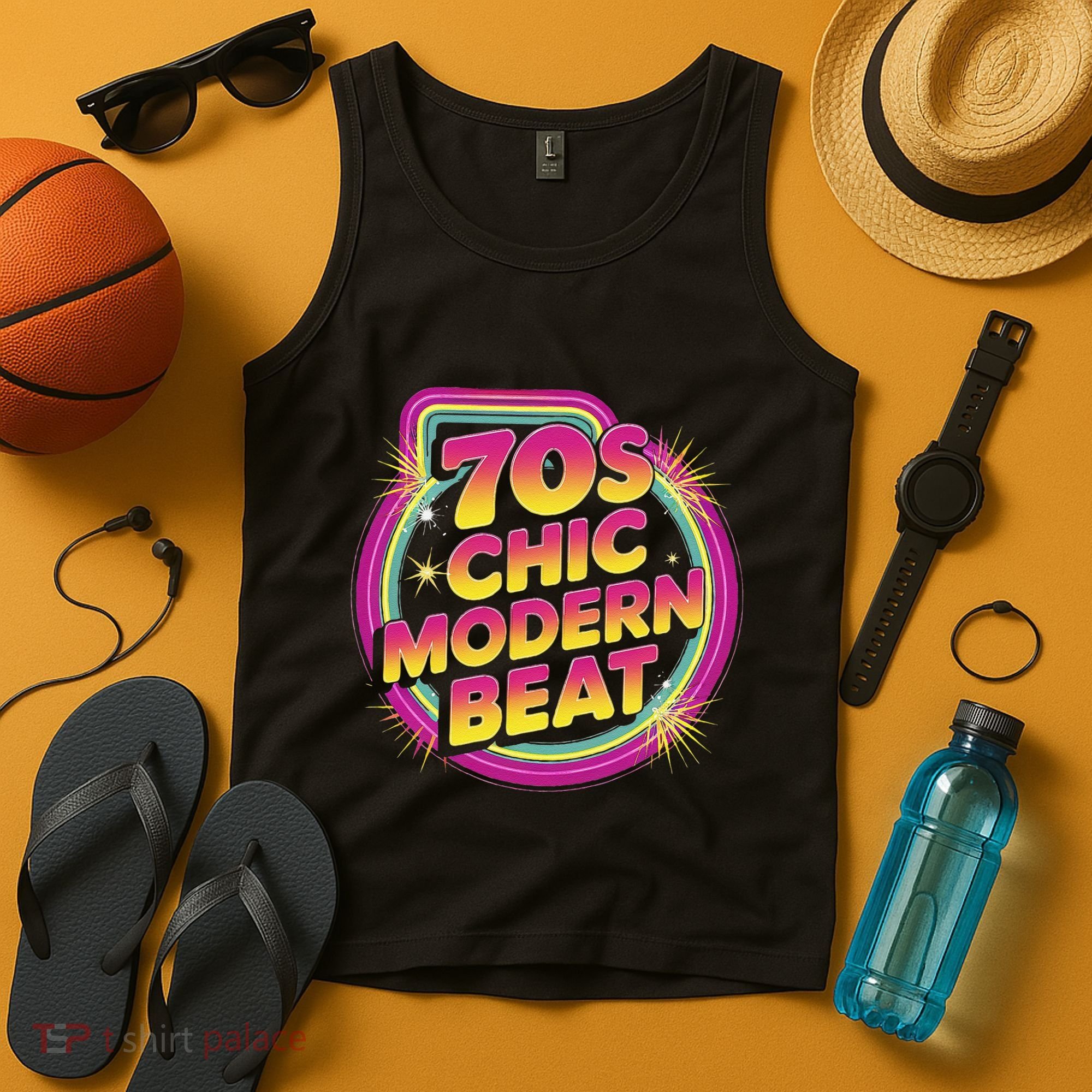 70s Chic Modern Beat Retro Groovy Funky Disco Tank Top