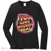 70s Chic Modern Beat Retro Groovy Funky Disco Women's Long Sleeve Shirt thumb 0
