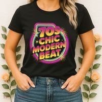 70s Chic Modern Beat Retro Groovy Funky Disco Women's T-Shirt thumb 2