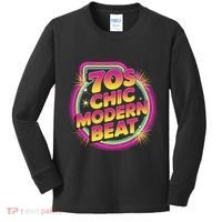70s Chic Modern Beat Retro Groovy Funky Disco Kids Long Sleeve Shirt thumb 0