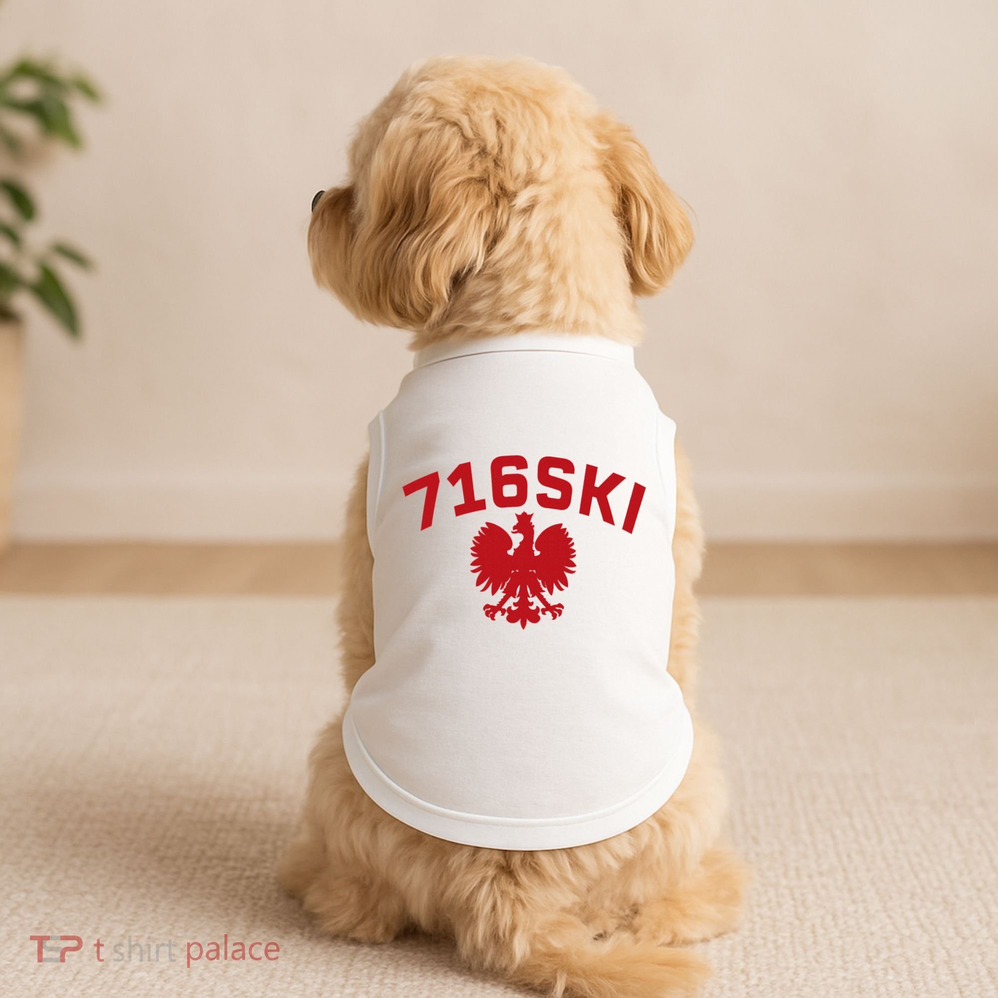 716SKI Dyngus Day Buffalo NY Polish Eagle Doggie Tank