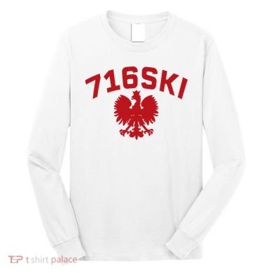 716SKI Dyngus Day Buffalo NY Polish Eagle Long Sleeve Shirt