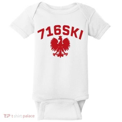 716SKI Dyngus Day Buffalo NY Polish Eagle Baby Bodysuit