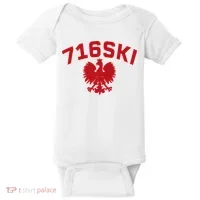 716SKI Dyngus Day Buffalo NY Polish Eagle Baby Bodysuit thumb 0