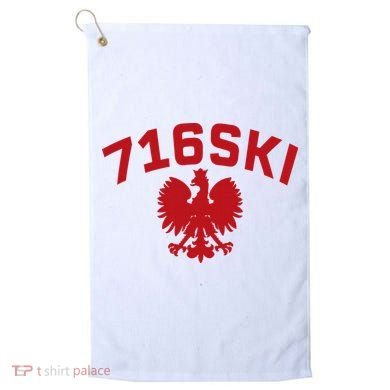 716SKI Dyngus Day Buffalo NY Polish Eagle Golf Towel