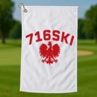 716SKI Dyngus Day Buffalo NY Polish Eagle Golf Towel thumb 1