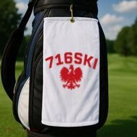 716SKI Dyngus Day Buffalo NY Polish Eagle Golf Towel thumb 2