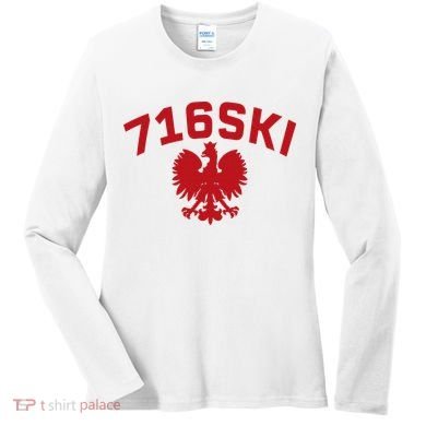 716SKI Dyngus Day Buffalo NY Polish Eagle Women's Long Sleeve Shirt