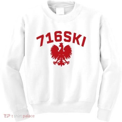 716SKI Dyngus Day Buffalo NY Polish Eagle Kids Sweatshirt