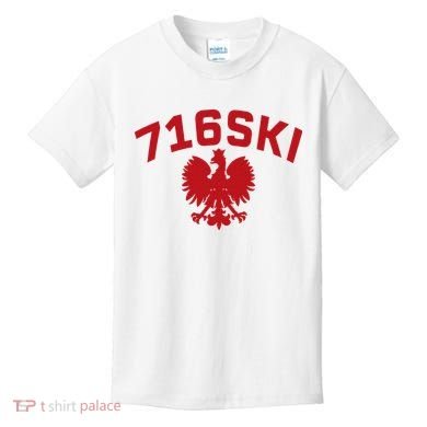 716SKI Dyngus Day Buffalo NY Polish Eagle Kids T-Shirt