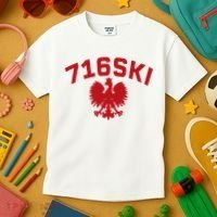 716SKI Dyngus Day Buffalo NY Polish Eagle Kids T-Shirt thumb 3