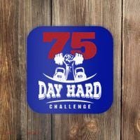 75 Day Hard Challenge Workout Motivation Gift Coaster thumb 0