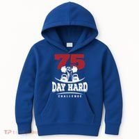 75 Day Hard Challenge Workout Motivation Gift Kids Hoodie thumb 0