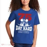 75 Day Hard Challenge Workout Motivation Gift Kids T-Shirt thumb 2