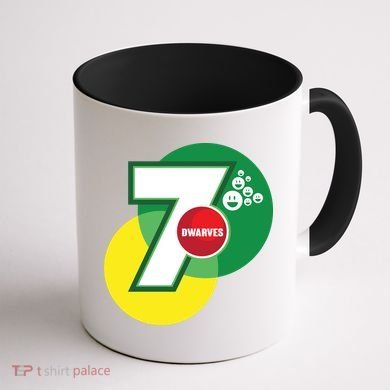 7 Dwarves Parody Coffee Mug back
