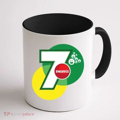 7 Dwarves Parody Coffee Mug back