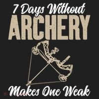 7 Days Without Archery Makes One Weak Bowhunting Archery Cute Gift Beanie thumb 2