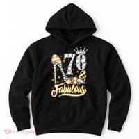 70 & Fabulous 70 Years Old 70th Birthday Diamond Crown Shoes Hoodie thumb 0