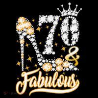70 & Fabulous 70 Years Old 70th Birthday Diamond Crown Shoes Coffee Mug thumb 5