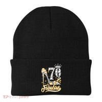 70 & Fabulous 70 Years Old 70th Birthday Diamond Crown Shoes Beanie thumb 0