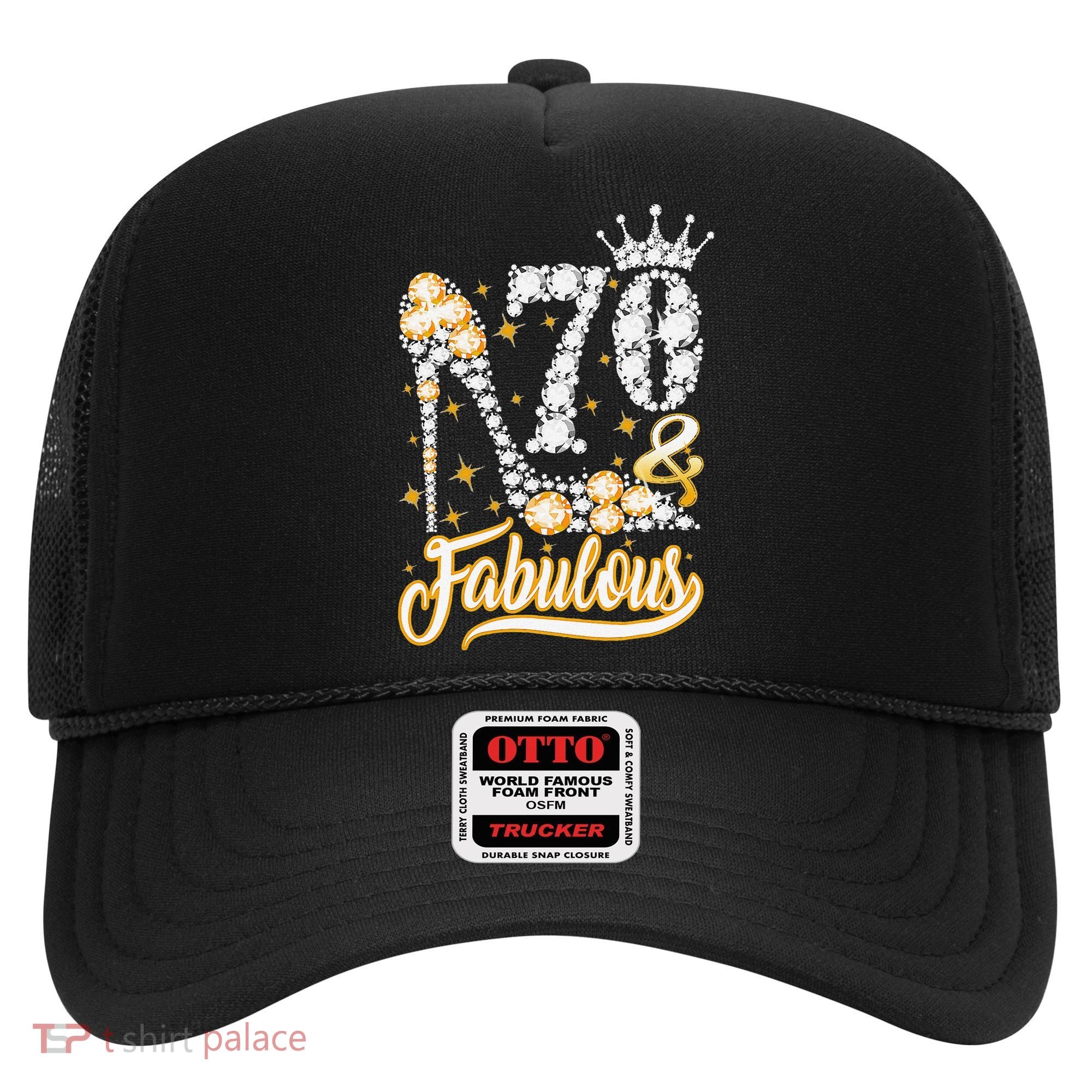 70 & Fabulous 70 Years Old 70th Birthday Diamond Crown Shoes Hat