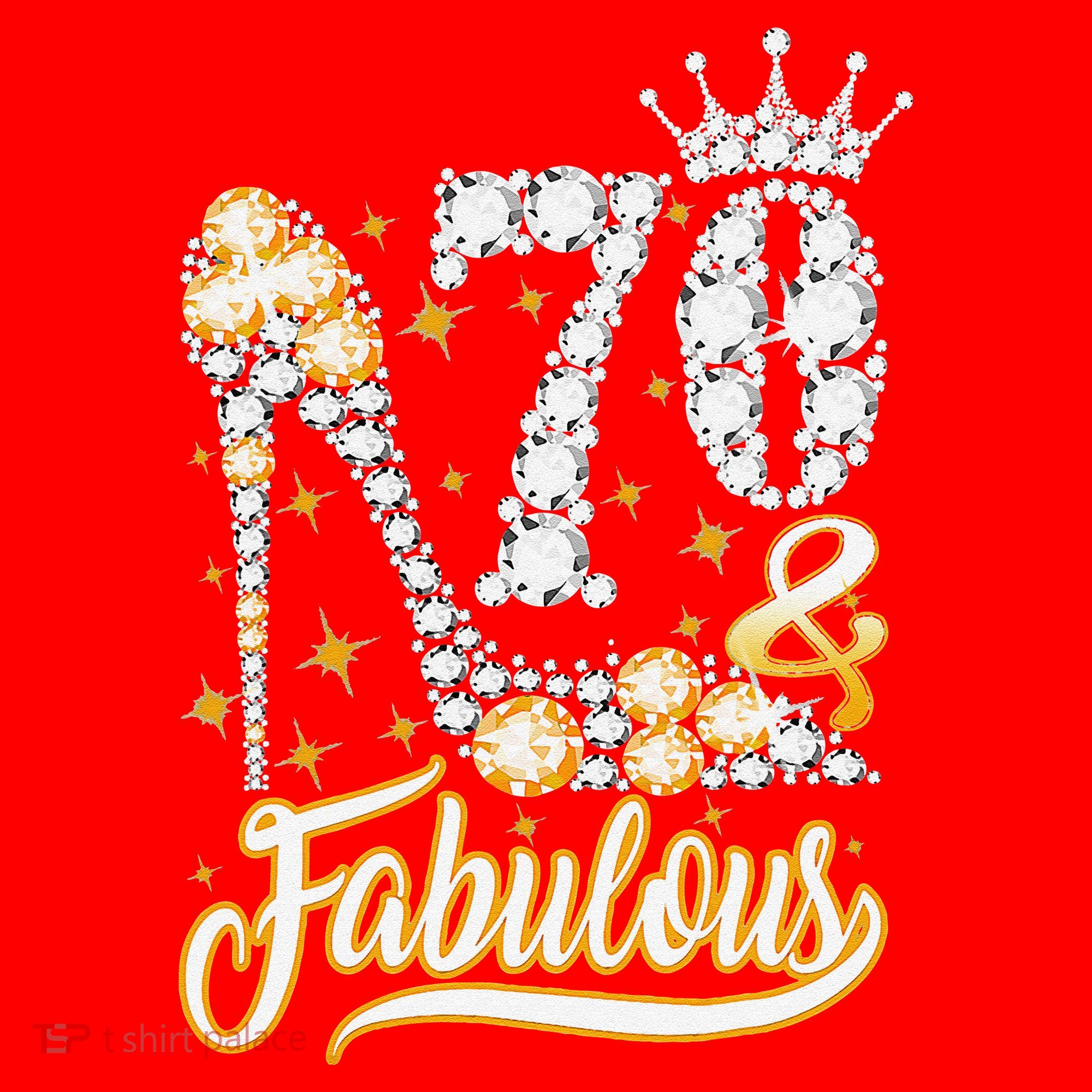 70 & Fabulous 70 Years Old 70th Birthday Diamond Crown Shoes Santa Hat