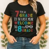 7th Grade Is So Last Year Welcome To 8th Grade Teachers Gift Women's T-Shirt thumb 2