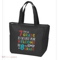 7th Grade Is So Last Year Welcome To 8th Grade Teachers Gift Tote Bag thumb 3