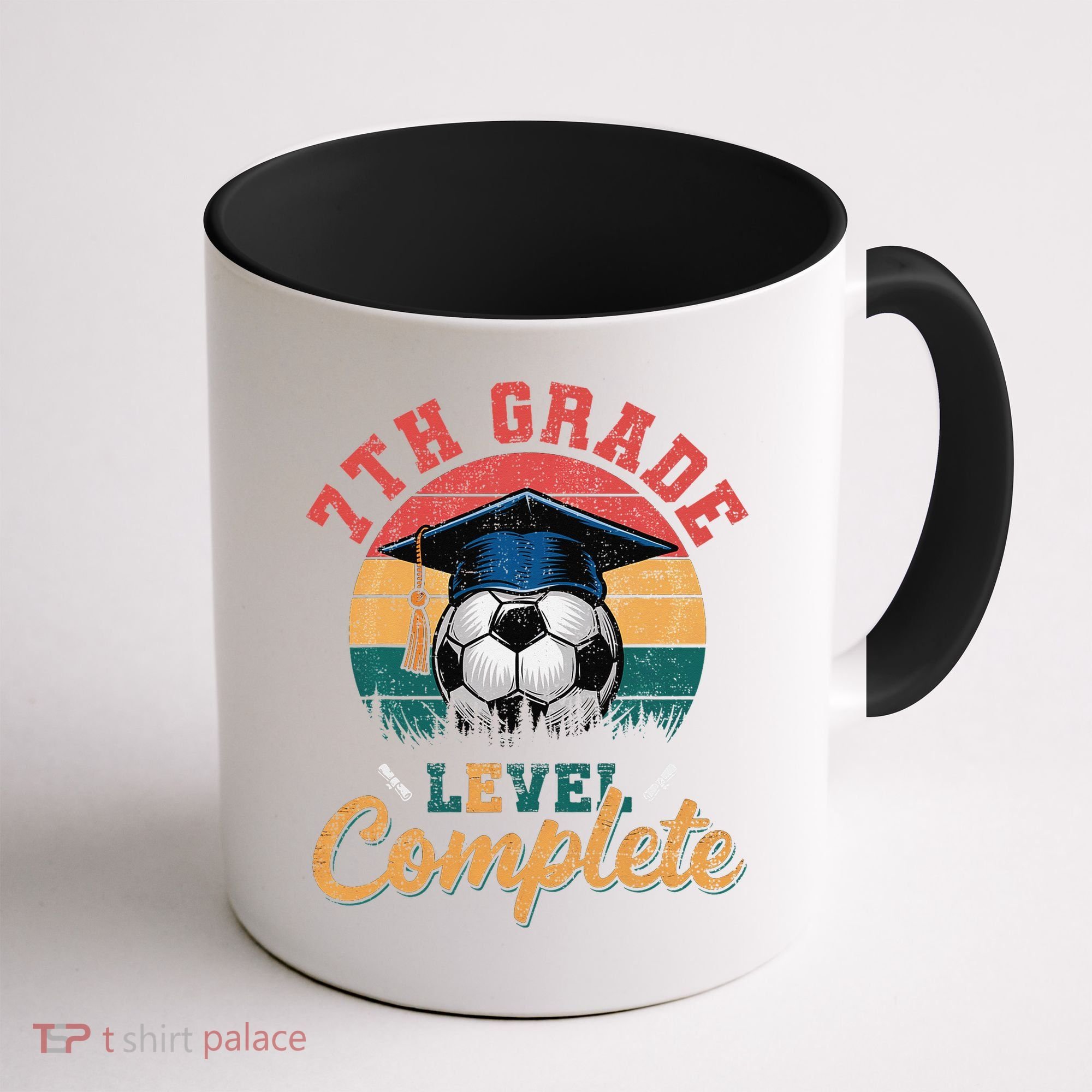 7th Grade Level Complete Soccer Girl Last Day Of School Coffee Mug