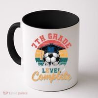 7th Grade Level Complete Soccer Girl Last Day Of School Coffee Mug thumb 0