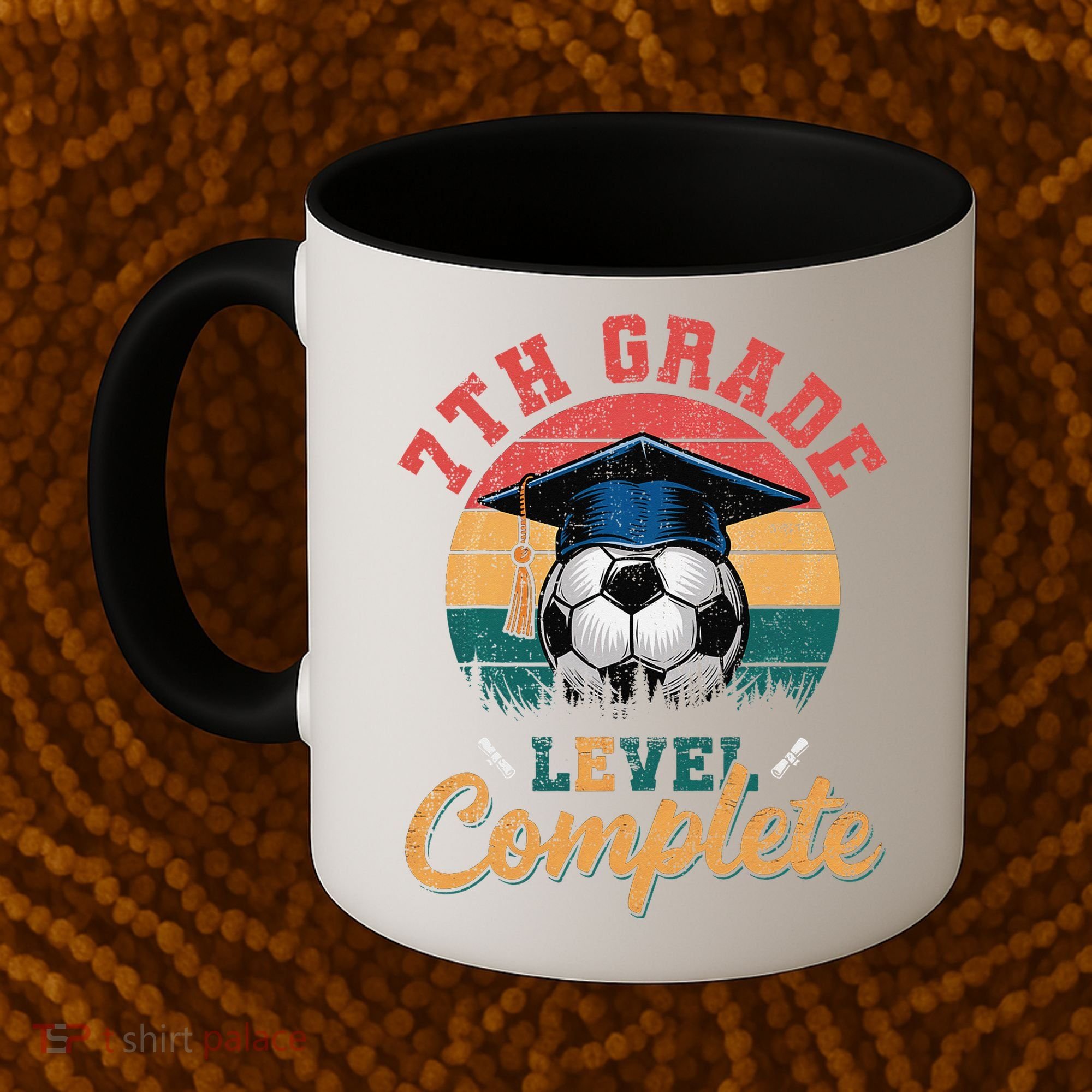 7th Grade Level Complete Soccer Girl Last Day Of School Coffee Mug