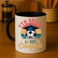 7th Grade Level Complete Soccer Girl Last Day Of School Coffee Mug thumb 4