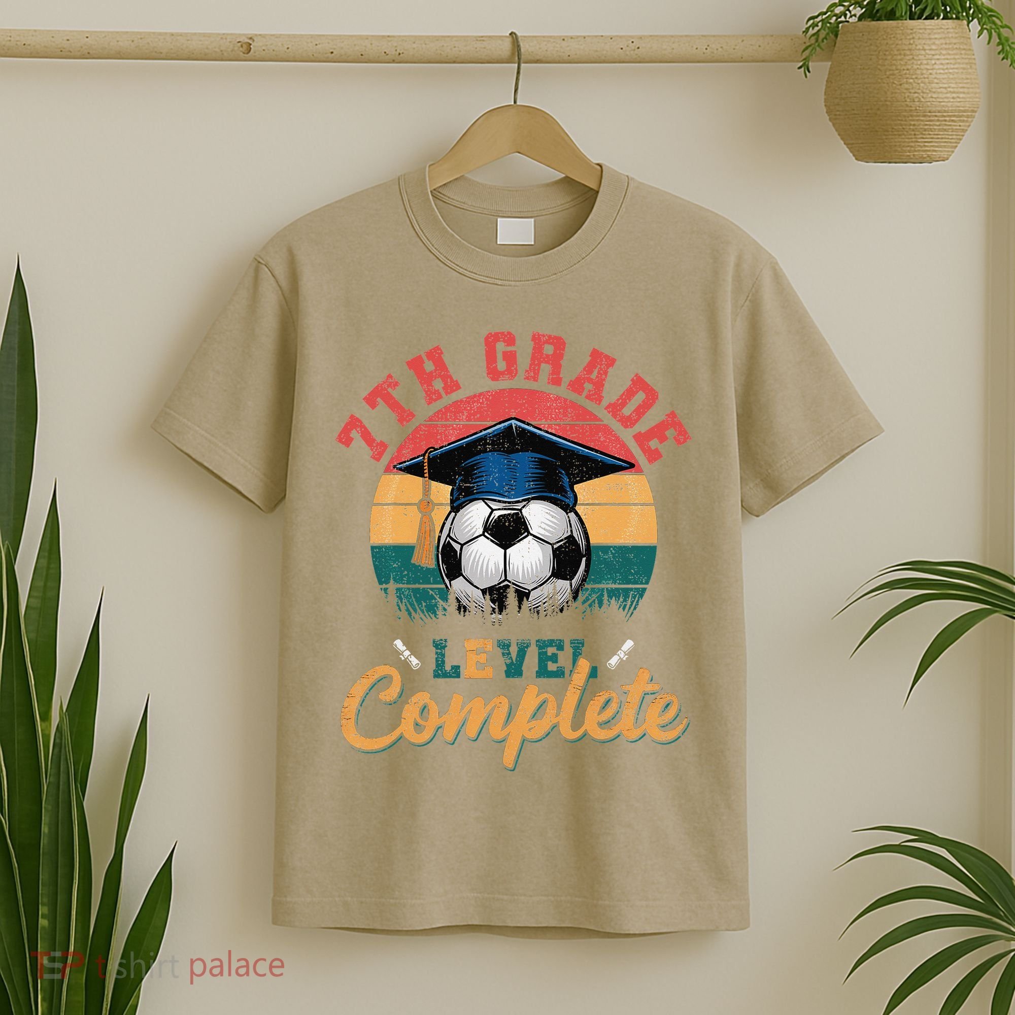 7th Grade Level Complete Soccer Girl Last Day Of School T-Shirt